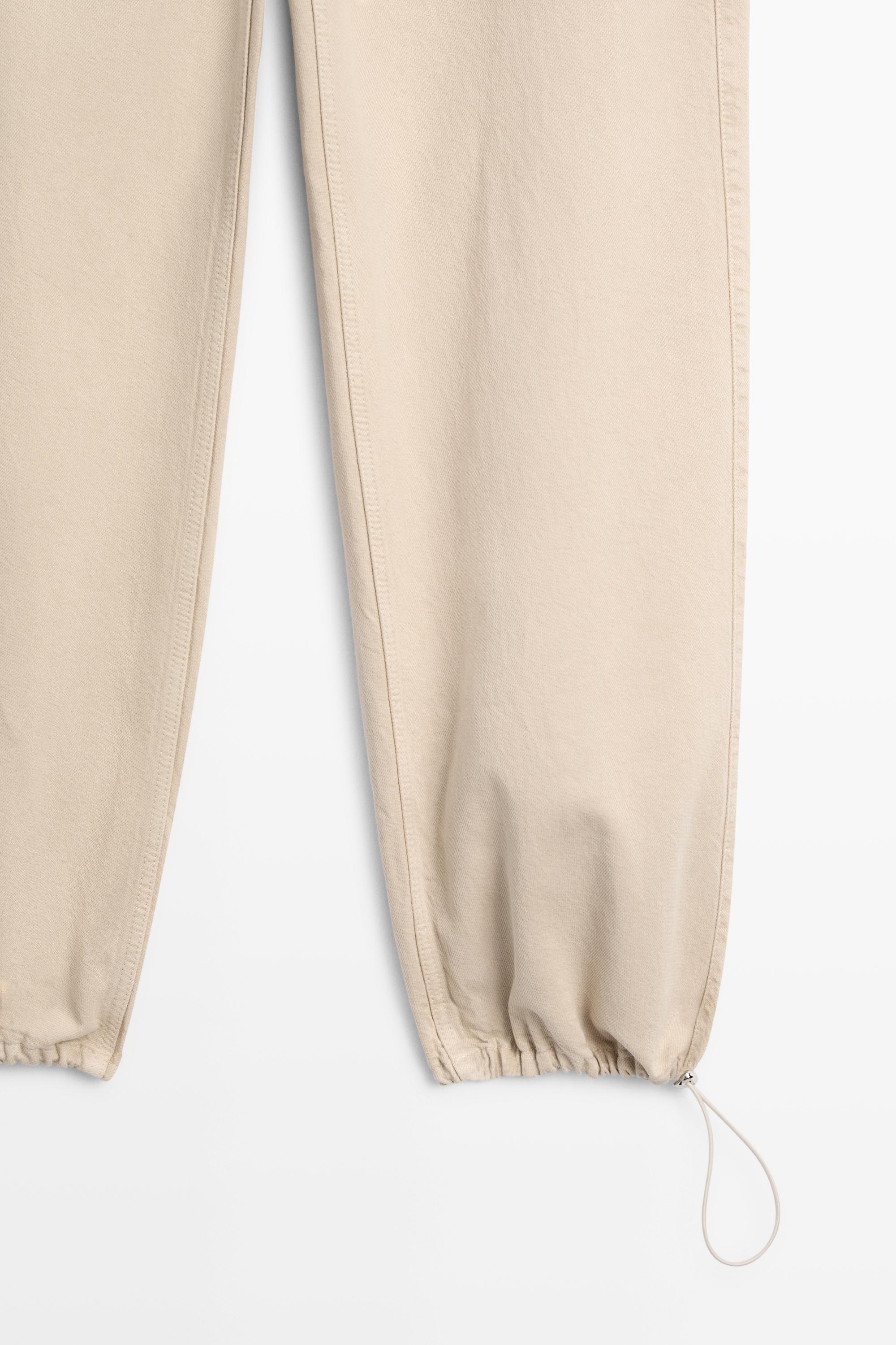 Relaxed fit parachute pants